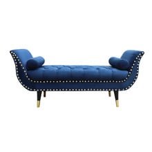 Nizar Velvet Ottoman Bench